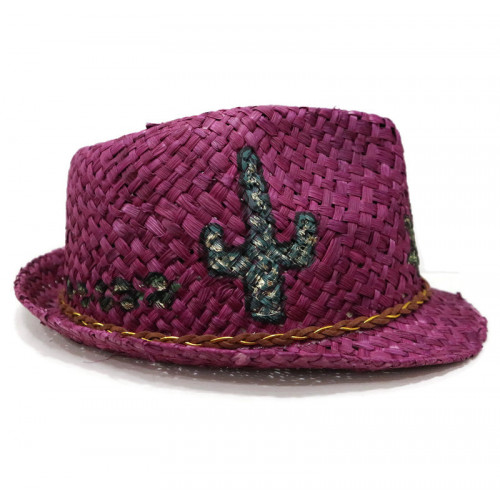 Γυναικείο Καπέλο Καβουράκι - Μωβ - Κάκτος