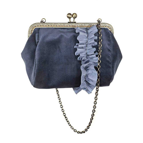 Elegance bag by Dafne μπλε σουέτ