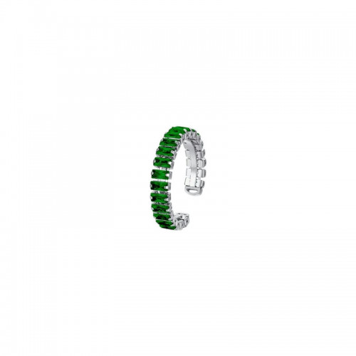 Δαχτυλίδι Ριβιέρα Πράσινο-Ασημί 