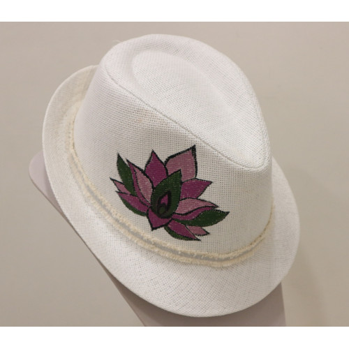 Γυναικείο Καπέλο Καβουράκι Λοτός Λευκό 